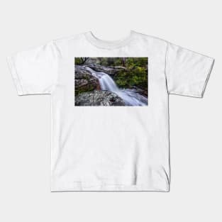 Waterfall in the bushland near Pearly Ponds on NSW Central Coast Kids T-Shirt